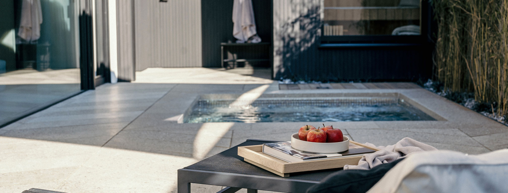Entspannen im Wellnessgarten | Schwarzkobel Privatlodge